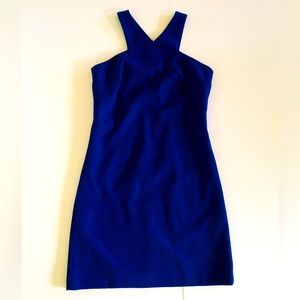 Bar III V neck sleeveless blue dress, size XS